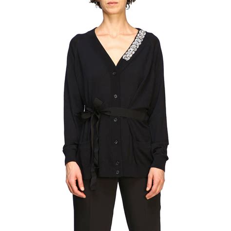 prada jeweled cardigan|Prada cardigan women's.